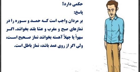 آهسته خواندن قرائت در نمازهای جهریه