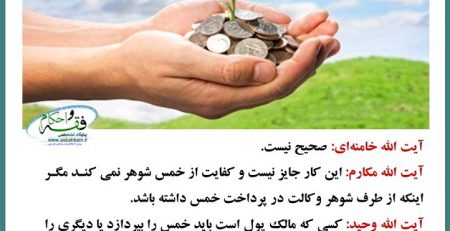 پرداخت خمس بدون اجازه شوهر